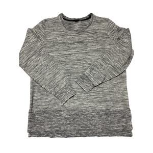 LL Bean Sweatshirt Womens Extra Large Grey Athleisure Thumb Holes Split Hem XL